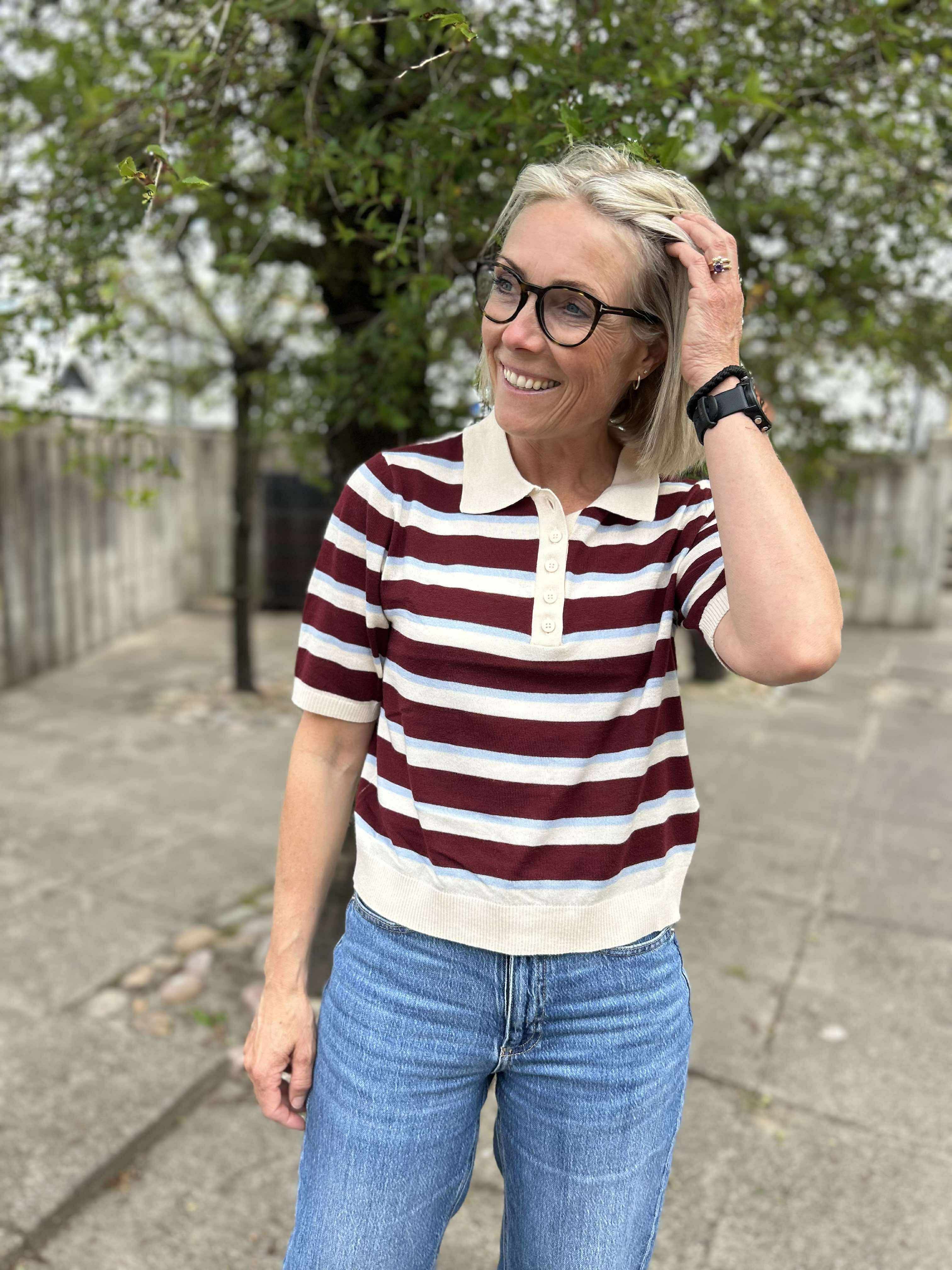 AWSIKITA Knit Polo-Shirt - Birch